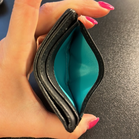 Tory Burch Card Case Wallet - black & gold - Picture 12 of 13